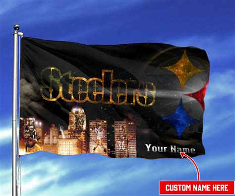 Pittsburgh Steelers Personalized Flag - Steelersfanhome.com