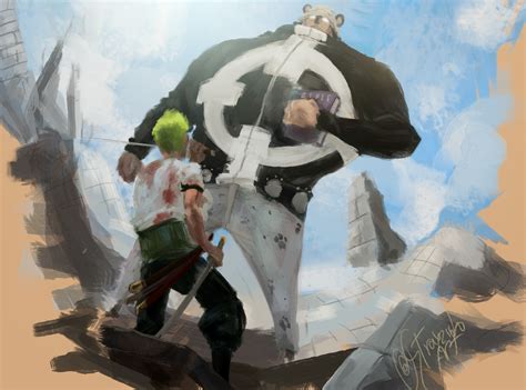 ArtStation - Kuma v.s Zoro