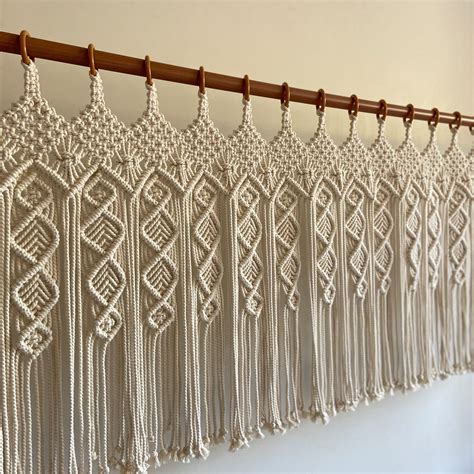 Macrame Curtain Macrame Window and Door Curtain Macrame - Etsy