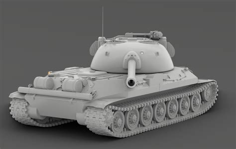 Heavy Tank IS-7 3D Model $5 - .obj .fbx .blend - Free3D