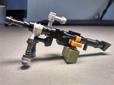 LEGO MOC Machine Gun (M249) by partsandpieces | Rebrickable - Build ...