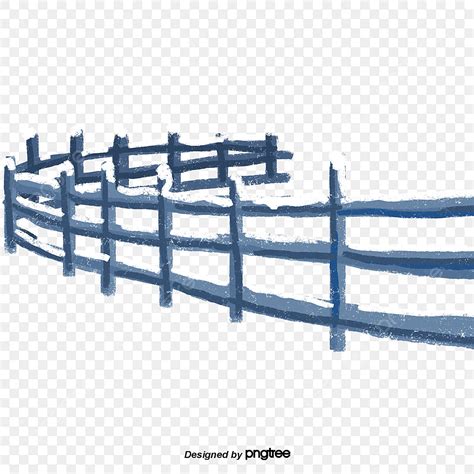 Cartoon Fence PNG Picture, Cartoon Fence With Snow, Element, Winter, Cartoon PNG Image For Free ...