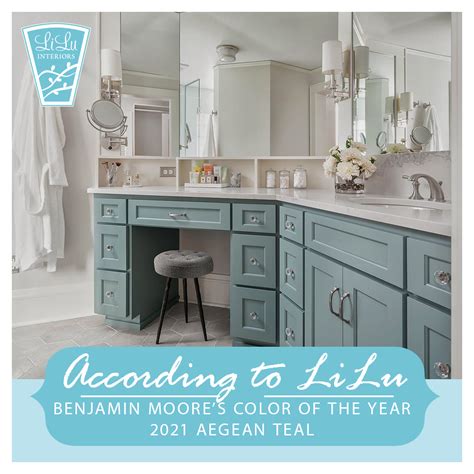 Aegean Teal Benjamin Moore's Color of the Year 2021 -According to LiLu