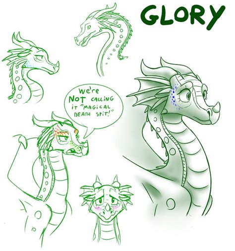 Sketches - Glory (WoF) by StarWarriors on DeviantArt | Wings of fire dragons, Wings of fire ...