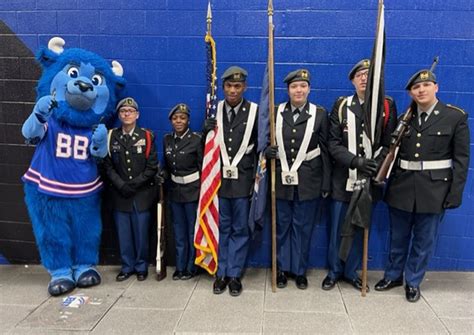 Northeast High School Army JROTC posts colors at Buffalo Bills vs ...