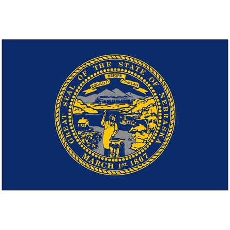 Nebraska State Flag - Flagpole Man