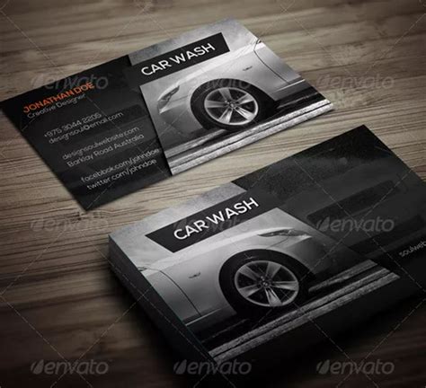 40+ Car Wash Business Card Templates | Free & Premium Downloads