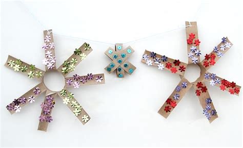 Toilet Paper Tube Star Garland - creative jewish mom