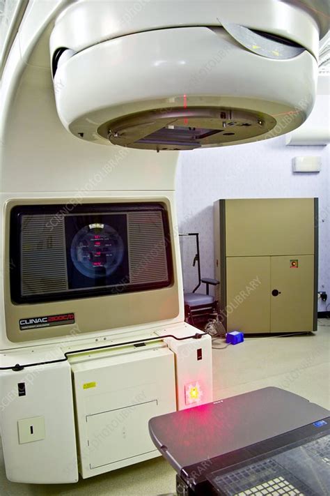 Radiation therapy machine - Stock Image - M705/0179 - Science Photo Library