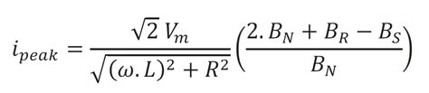 inrush current calculation | Electrical4u