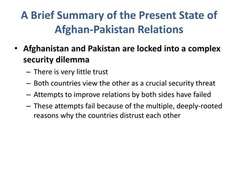 PPT - Afghanistan-Pakistan Relations: Sources and Outlook PowerPoint ...