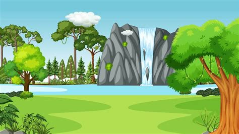 Water Fall Cartoon Stock Video Footage for Free Download