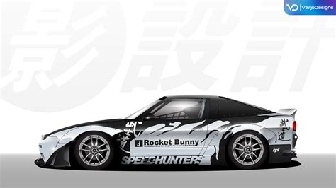 Nissan 180SX drift livery illustration | Behance