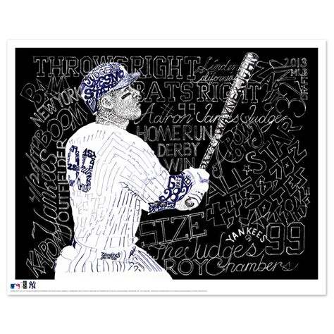 Aaron Judge Poster | New York Yankees Gifts | Art of Words