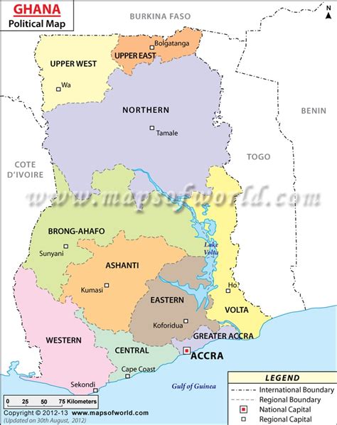 Ghana Africa Map