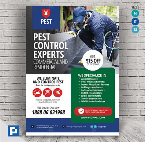 Pest Control Flyer - PSDPixel