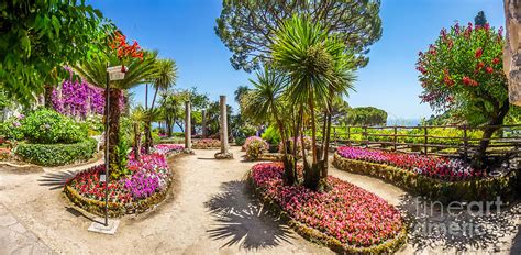 Famous Villa Rufolo gardens in Ravello at Amalfi Coast, Italy Photograph by JR Photography ...