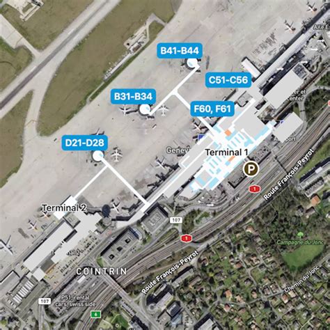 Geneva Airport Map | GVA Terminal Guide