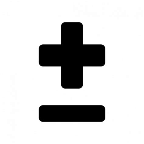 Plus and minus symbols Icons | Free Download