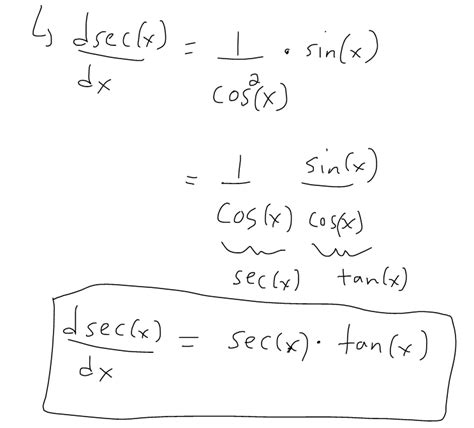 Trigonometry: Derivative of sec(x): Proof | PeakD