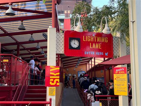 PHOTOS: More Lightning Lane Signs Installed at Disneyland Resort Ahead ...