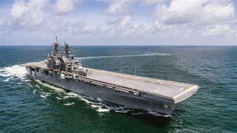 US Navy accepts delivery of future 'mini F-35 carrier' USS Tripoli