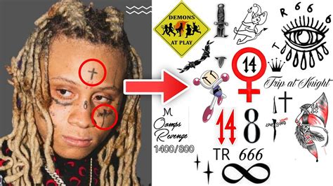 Trippie Redd All Tattoo Original Design | Trippie Redd Tattoo | Sbm ...