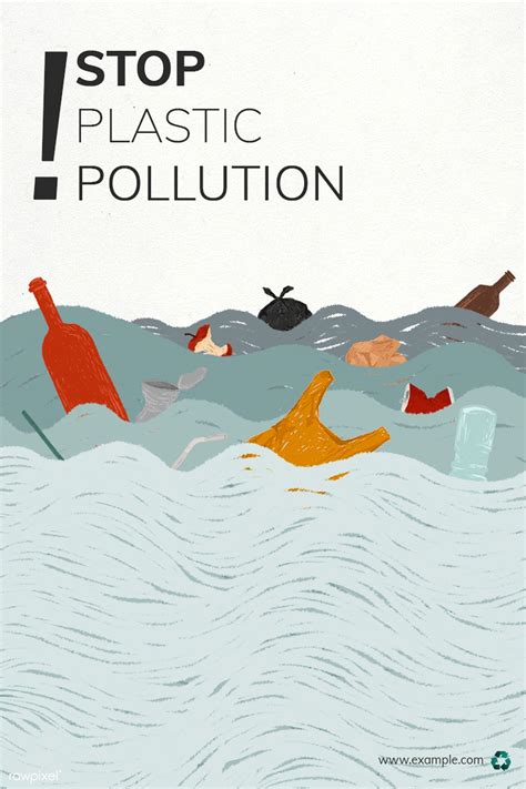 Stop plastic pollution campaign template illustration | free image by ...