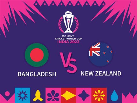 World Cup BANGLADESH vs NEW ZEALAND Match 2023 Background 31105142 ...