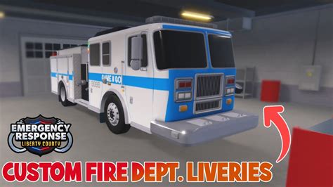 How to make CUSTOM Fire Department liveries (ER:LC) - YouTube