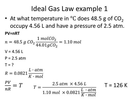 Ideal Gas Law Problems Worksheet - Worksheets For Kindergarten