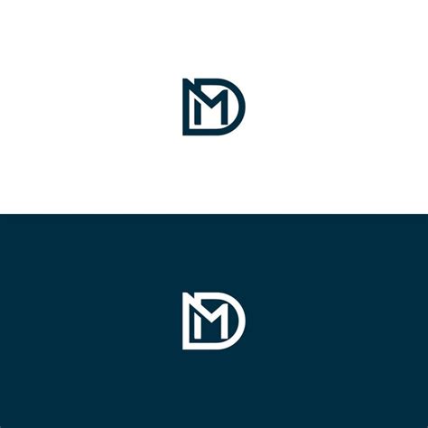 Premium Vector | Md logo design vector image