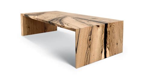 Oak Waterfall Coffee Table | Hardwood coffee tables, Coffee table, Hardwood table