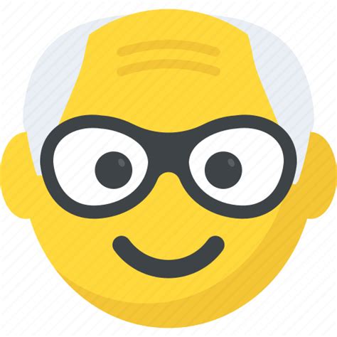 Expressions, grandfather emoji, grandpa, old man, smiley icon ...