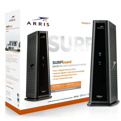 ARRIS SURFboard SBG8300 DOCIS 3.1 Wireless Cable Modem - Walmart.com ...