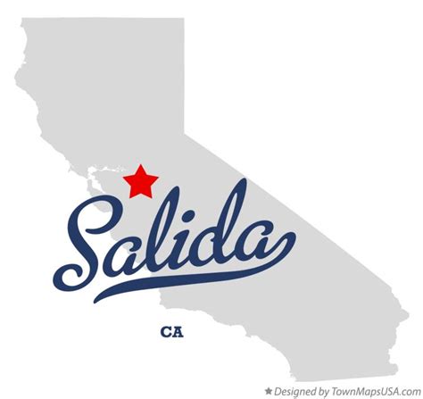 Map of Salida, CA, California