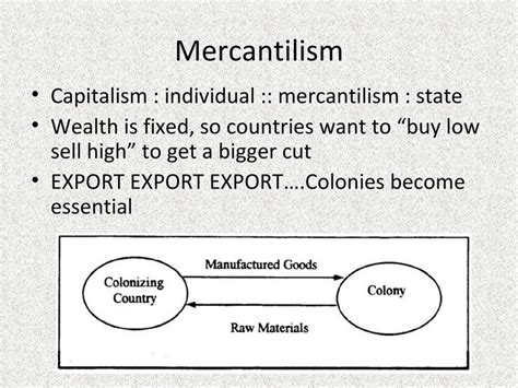 Mercantilism and the Commercial Revolution