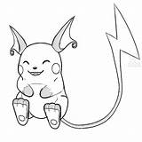 Baby Cute Raichu Coloring Sheet Coloring Pages Pokemon  sketch template