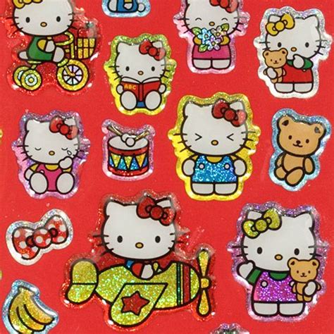 cute Hello Kitty glitter sticker from Japan - modeS4u