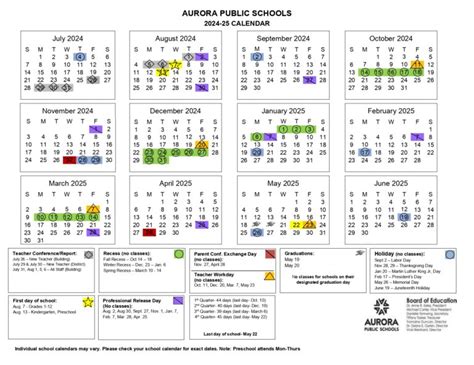 Aurora Public Schools Calendar 2024-2025 [Schedule]