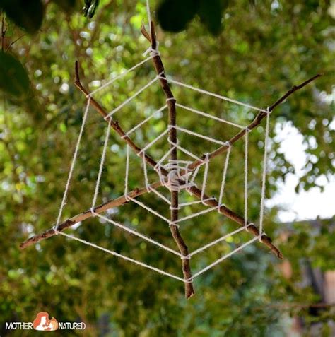 Stick spider web: spooktacular weaving fun (With images) | Stick spider, Spider web diy, Spider ...