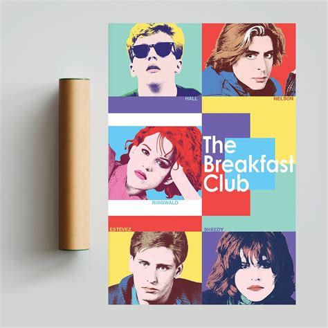 The Breakfast Club Vintage Movie Poster Movie Art Poster Wall Art ...