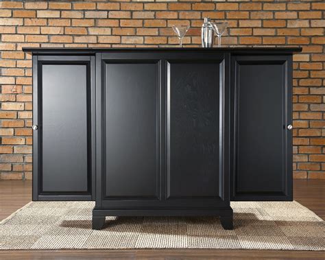 Newport Expandable Bar Cabinet-Finish:Black - Walmart.com