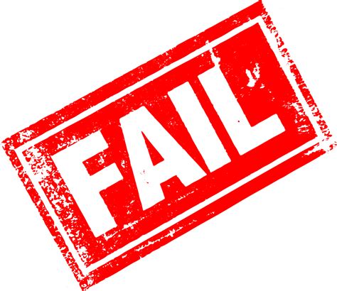 Fail Stamp Png Transparent Overlay