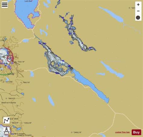 Loch Maree Fishing Map | Nautical Charts App