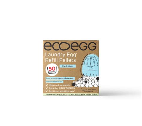 Ecoegg Laundry Egg Refill Pellets 50 Wash - Fresh Linen Scent | Eco ...