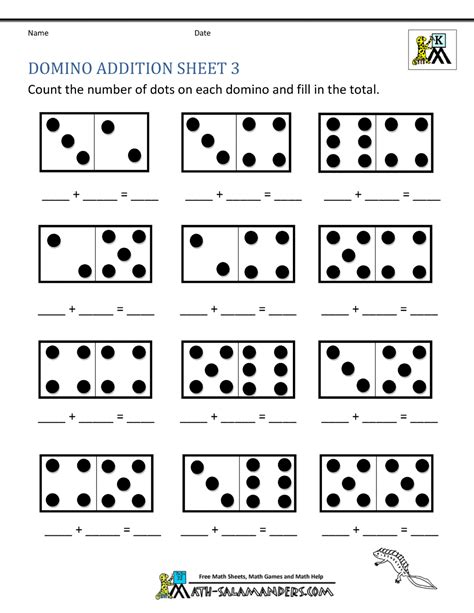 Addition Worksheets For Kindergarten 1 To 20