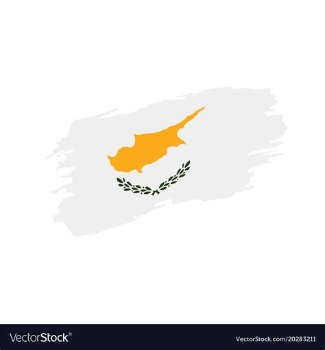 Cyprus flag Royalty Free Vector Image - VectorStock