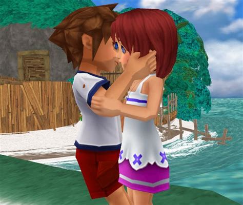 Sora kisses Kairi by SammyJustNobody on DeviantArt