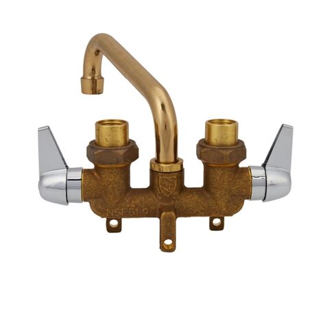 Project Source Rough Brass 2-handle Utility Faucet in the Utility ...